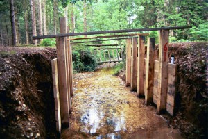 New Forest timber abutment   