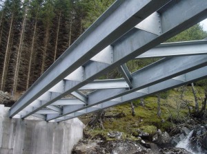 Road bridge steel