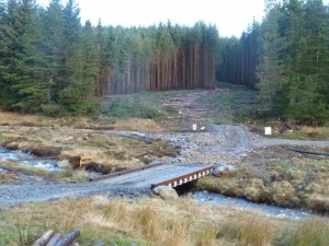 SLT access to harvesting site Glen Prosen  